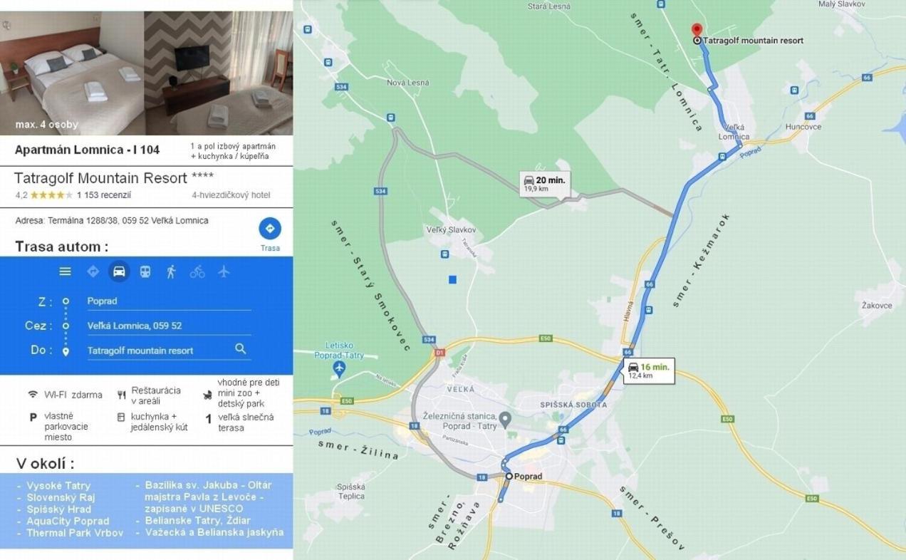 Apartman Lomnica Tatragolf I 104 韦尔卡鲁穆尼卡 外观 照片